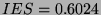 $ IES=0.6024 $