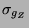 $ \sigma _{g_{Z}} $