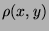 $ \rho (x,y) $