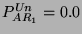 $ P^{Un}_{AR_{1}}=0.0 $