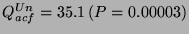 $ Q_{acf}^{Un}=35.1\: (P=0.00003) $