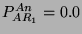 $ P^{An}_{AR_{1}}=0.0 $