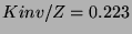 $ Kinv/Z=0.223 $