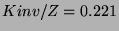 $ Kinv/Z=0.221 $