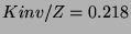 $ Kinv/Z=0.218 $