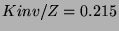 $ Kinv/Z=0.215 $