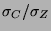 $ \sigma _{C}/\sigma _{Z} $