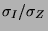 $ \sigma _{I}/\sigma _{Z} $